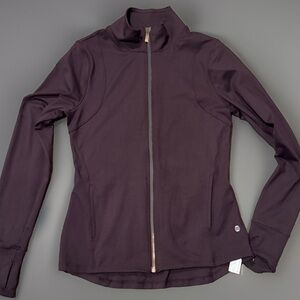 Balance Never used no tags Women's Purple Jacket small gold zip up